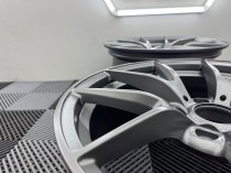 New 18 Inch CS Style Alloy Wheels In Satin Gunmetal, Engraved, Wider 9" Rear Option 763 IW 5x120