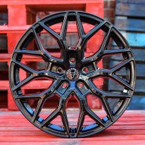 New 18 Inch Wolfrace Eurosport Urban Racer Road Edition Alloy Wheels In Gloss Black, Load Rated 1000kg For Ford Transit Custom 5x160