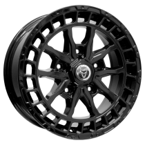 New 18 Inch Wolfrace Eurosport Wolf Super T Alloy Wheels In Gloss Black, Load Rated 1250kg For Ford Transit Custom 5x160