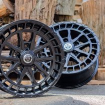 New 18 Inch Wolfrace Eurosport Wolf Super T Alloy Wheels In Gloss Black, Load Rated 1250kg For Ford Transit Custom 5x160