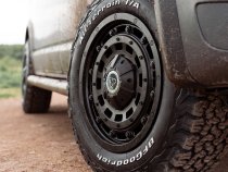 New 18 Inch Wolfrace Explorer Overland Alloy Wheels In Matt Black, Load Rated 1400kg For Ford Transit Custom 5x160