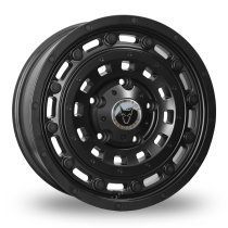 New 18 Inch Wolfrace Explorer Overland Alloy Wheels In Matt Black, Load Rated 1400kg For Ford Transit Custom 5x160