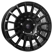 New 18 Inch Wolfrace Eurosport Proline Road Edition in Gloss Black, Load Rated 1000kg For Ford Transit Custom 5x160