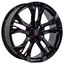 New 18 Inch Wolfrace Eurosport Assassin GT2 Alloy Wheels In Gloss Black, 885kg Load Rated, Ford Transit Custom Gen 2, VW Transporter T7 6x120