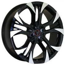 New 18 Inch Wolfrace Eurosport Assassin GT2 Alloy Wheels In Gloss Black Polished, 885kg Load Rated, Ford Transit Custom Gen 2, VW Transporter T7 6x120