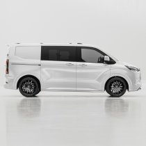 New 18 Inch Wolfrace Eurosport Renaissance Alloy Wheels In Gloss Black, 1250kg Load Rated, Ford Transit Custom Gen 2, VW Transporter T7 6x120