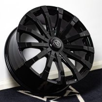 New 18 Inch Wolfrace Eurosport Renaissance Alloy Wheels In Gloss Black, 1250kg Load Rated, Ford Transit Custom Gen 2, VW Transporter T7 6x120