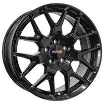 New 18 Inch Wolfrace Wolfhart Flowformed Munich 3 Alloy Wheels In Gloss Black, 875kg Load Rated, Ford Transit Custom Gen 2, VW Transporter T7 6x120