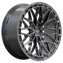 New 18 Inch Wolfrace Vanspeed Bayern V7 Alloy Wheels In Carbon Chrome, 1050kg Load Rated, Ford Transit Custom Gen 2, VW Transporter T7 6x120
