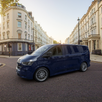 New 18 Inch Wolfrace Vanspeed Bayern V7 Alloy Wheels In Carbon Chrome, 1050kg Load Rated, Ford Transit Custom Gen 2, VW Transporter T7 6x120