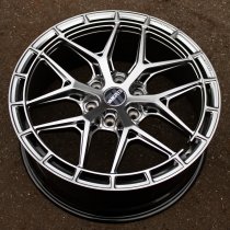 New 20 Inch Wolfrace Vanspeed Vortex Alloy Wheels In Carbon Chrome, 1350kg Load Rated, Ford Transit Custom Gen 2, VW Transporter T7 6x120