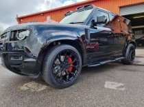 New 20 Inch Riviera RF5 Alloy Wheels In Gloss Black, Flow Formed, 1000kg Load Rated, Ford Transit Custom Gen 2, VW Transporter T7 6x120