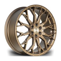 New 20 Inch Riviera RF5 Alloy Wheels In Matt Bronze, Flow Formed, 1000kg Load Rated, Ford Transit Custom Gen 2, VW Transporter T7 6x120