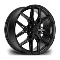 New 18 Inch Riviera RF16 Alloy Wheels In Satin Black, Flow Formed, 1050kg Load Rated, Ford Transit Custom Gen 2, VW Transporter T7 6x120