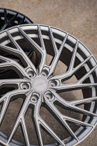 New 20 Inch Riviera RF17 Alloy Wheels In Matt Gunmetal, Flow Formed, 1050kg Load Rated, Ford Transit Custom Gen 2, VW Transporter T7 6x120