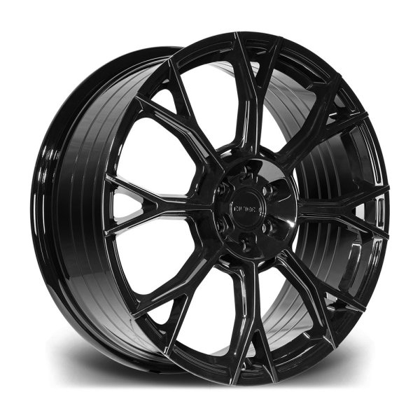 New 20 Inch Riviera RF25 Alloy Wheels In Gloss Black, Flow Formed, 1000kg Load Rated, Ford Transit Custom Gen 2, VW Transporter T7 6x120