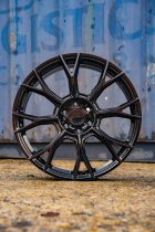 New 20 Inch Riviera RF25 Alloy Wheels In Gloss Black, Flow Formed, 1000kg Load Rated, Ford Transit Custom Gen 2, VW Transporter T7 6x120