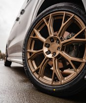 New 20 Inch Riviera RF25 Alloy Wheels In Matt Bronze, Flow Formed, 1000kg Load Rated, Ford Transit Custom Gen 2, VW Transporter T7 6x120