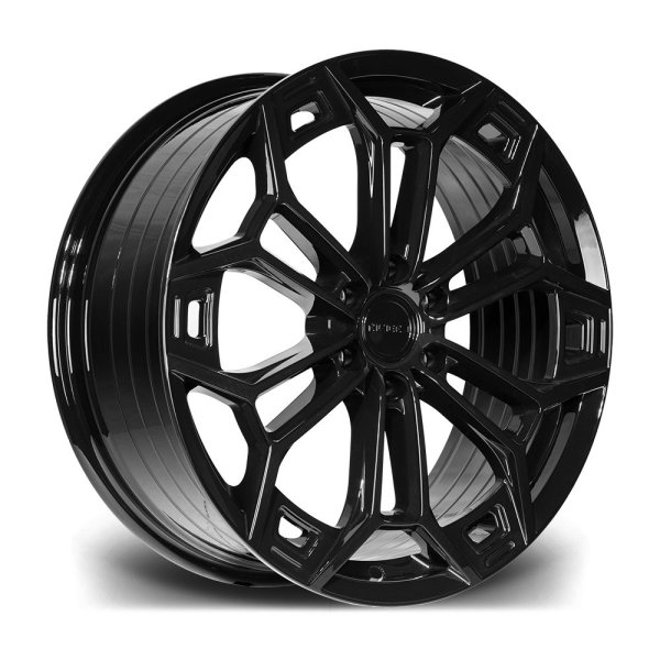 New 20 Inch Riviera RF27 Alloy Wheels In Gloss Black, Flow Formed, 1000kg Load Rated, Ford Transit Custom Gen 2, VW Transporter T7 6x120