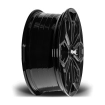 New 20 Inch Riviera RF27 Alloy Wheels In Gloss Black, Flow Formed, 1000kg Load Rated, Ford Transit Custom Gen 2, VW Transporter T7 6x120