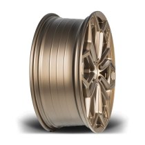 New 20 Inch Riviera RF27 Alloy Wheels In Matt Bronze, Flow Formed, 1000kg Load Rated, Ford Transit Custom Gen 2, VW Transporter T7 6x120