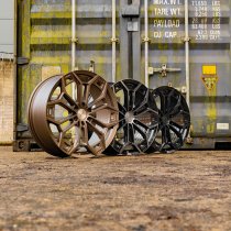 New 20 Inch Riviera RF27 Alloy Wheels In Matt Bronze, Flow Formed, 1000kg Load Rated, Ford Transit Custom Gen 2, VW Transporter T7 6x120