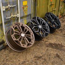 New 20 Inch Riviera RF27 Alloy Wheels In Matt Bronze, Flow Formed, 1000kg Load Rated, Ford Transit Custom Gen 2, VW Transporter T7 6x120