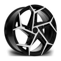 New 18 Inch Riviera RTV Alloy Wheels in Gloss Black Polished, Load Rated 1250kg For Ford Transit Custom 5x160