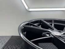New 20 Inch Riviera RF1 Alloy Wheels in Matt Black with Gloss Black Lip, Deeper Concave 10" Rears 5x120