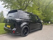 New 20 Inch Riviera RF1 Alloy Wheels in Matt Black with Gloss Black Lip, Deeper Concave 10" Rears 5x120