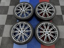 Used 20 Inch Genuine Bmw Style 759 Individual Alloy Wheels, Fully Refurbished, Wide Rear, Inc VG Michelin Runflat Tyres 5x112