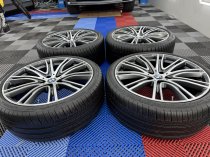 Used 20 Inch Genuine Bmw Style 759 Individual Alloy Wheels, Fully Refurbished, Wide Rear, Inc VG Michelin Runflat Tyres 5x112