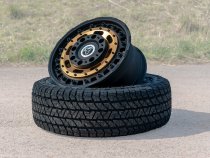 New 17 Inch Wolfrace Explorer Slotmag Alloy Wheels in Matt Black with Matt Bronze Center 1250kg Load, KIA PV5 5x114.3