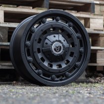 New 18 Inch Wolfrace Explorer Overland 1400 Alloy Wheels In Matt Black 1400kg Load, Kia PV5 5x114.3
