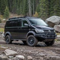 New 18 Inch Wolfrace Explorer Overland 1400 Alloy Wheels In Matt Black 1400kg Load, Kia PV5 5x114.3