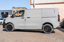 New 18 Inch Riviera Xtreme RXS4 Alloy Wheels In Satin Black, 1250kg Load Rated, Ford Transit Custom Gen 2, VW Transporter T7 6x120