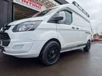 New 20 Inch Riviera Xtreme RXS4 Alloy Wheels In Satin Black, 1250kg Load Rated, For Ford Transit Custom 5x160