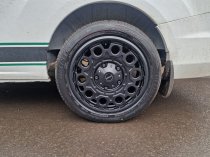New 20 Inch Riviera Xtreme RXS4 Alloy Wheels In Satin Black, 1250kg Load Rated, For Ford Transit Custom 5x160