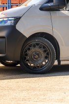 New 20 Inch Riviera Xtreme RXS4 Alloy Wheels In Satin Black, 1250kg Load Rated, Ford Transit Custom Gen 2, VW Transporter T7 6x120
