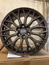New 18 Inch Velocity VC1 Alloy Wheels In Satin Gold, 1000kg Load Rated, Ford Transit Custom Gen 2, VW Transporter T7 6x120