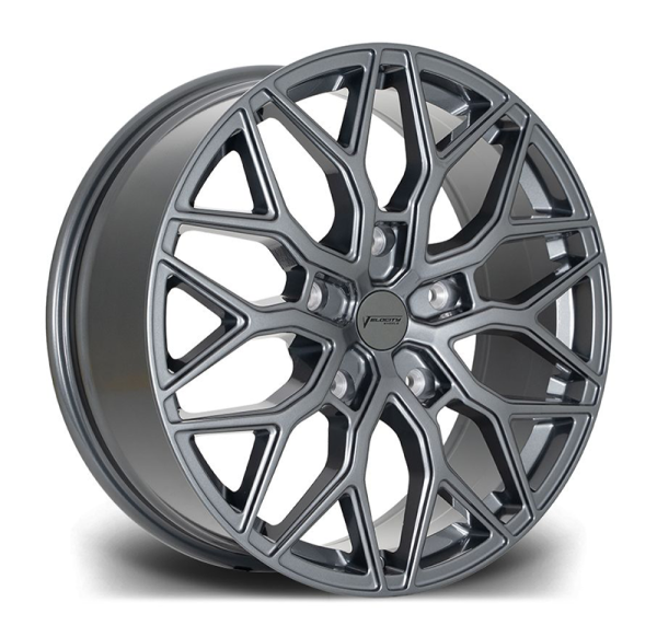 New 18 Inch Velocity VC1 Alloy Wheels In Satin Gunmetal, 1000kg Load Rated, Ford Transit Custom Gen 2, VW Transporter T7 6x120