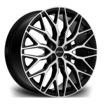 New 20 Inch Velocity VC1 Alloy Wheels In Black Polished, 1000kg Load Rated, Ford Transit Custom Gen 2, VW Transporter T7 6x120