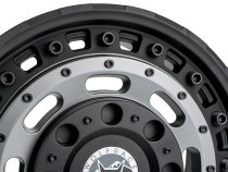 New 17 Inch Wolfrace Explorer Slotmag Alloy Wheels In Matt Black with Matt Gunmetal Center, 1250kg Load, Master, Movano, Sprinter, VW LT, Ducato Maxi, Relay Maxi Van 5x130