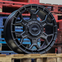 New 17 Inch Wolfrace Explorer Black Wolf One Alloy Wheels In Matt Black, 1250kg, Vauxhall Vivaro B, Nissan Primastar NV300, Renault Trafic 5x114.3