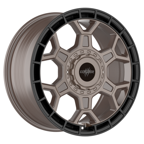 New 17 Inch Wolfrace Explorer Black Wolf One Alloy Wheels In Matt Black with Matt Bronze Center, 1250kg, Vauxhall Vivaro A, Movano C, Nissan Primastar, Renault Trafic, Citroen Relay, Fiat Ducato, Peugeot Boxer 5x118