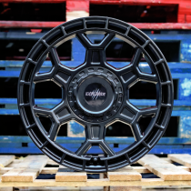 New 17 Inch Wolfrace Explorer Black Wolf One Alloy Wheels In Matt Black, 1250kg Load, Kia PV5 5x114.3