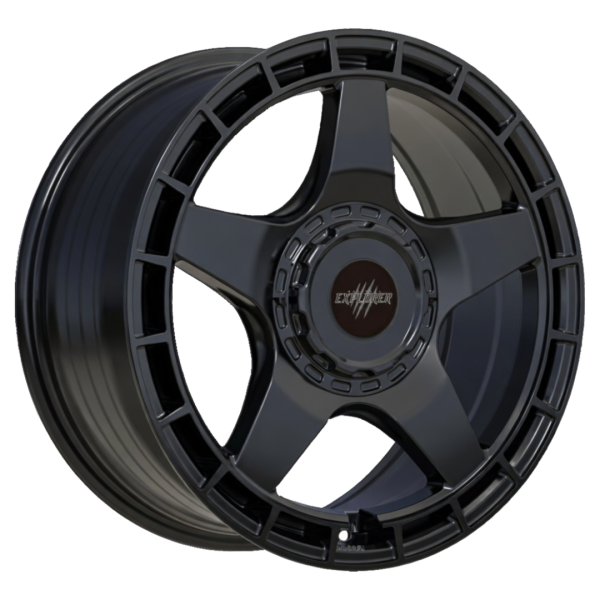New 17 Inch Wolfrace Explorer Black Wolf Two Alloy Wheels In Matt Black, 1250kg, Ford Transit Custom Gen 2, VW Transporter T7 6x120