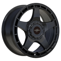 New 17 Inch Wolfrace Explorer Black Wolf Two Alloy Wheels In Matt Black, 1250kg Load, Kia PV5 5x114.3