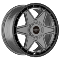 New 17 Inch Wolfrace Explorer Black Wolf Three Alloy Wheels In Matt Black Gunmetal, 1250kg, Ford Transit Custom Gen 2, VW Transporter T7 6x120