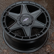 New 17 Inch Wolfrace Explorer Black Wolf Three Alloy Wheels In Matt Black, 1250kg, Ford Transit Custom Gen 2, VW Transporter T7 6x120